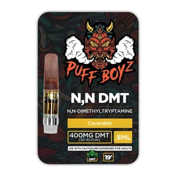Purchase DMT vape cart Toronto Puff Boyz NN DMT 0.5ML Cartridge 400MG Cavendish flavor for Toronto delivery