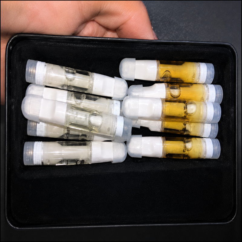 A collection of different flavored Puff Boys vape cartridges, showcasing the top rated Puff Boys flavors available for purchase in Toronto.