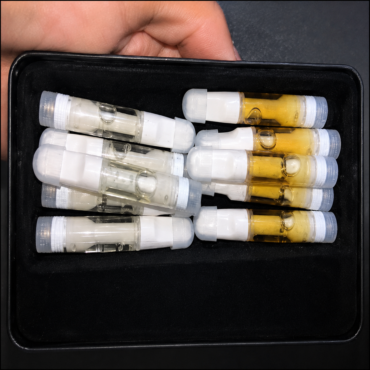 A collection of different flavored Puff Boys vape cartridges, showcasing the top rated Puff Boys flavors available for purchase in Toronto.