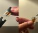 A precise digital scale next to a vape cartridge, illustrating the best microdosing DMT vape juice ratios for Toronto beginners.